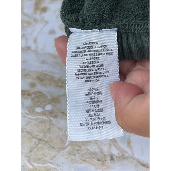 “Free City  ‘FLOW’ French Terry Logo Sweatpants – Small, Olive Green - Picture 9 of 10